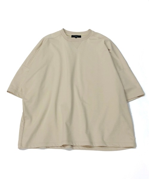 Beno（ビーノ）の「TCミニ裏毛 / ドロップショルダー ルーズ シルエット Tシャツ（Tシャツ/カットソー・メンズ・パープル/ブラック/サックスブルー/ホワイト/ピンク/ベージュ・FREE）」の19枚目の写真