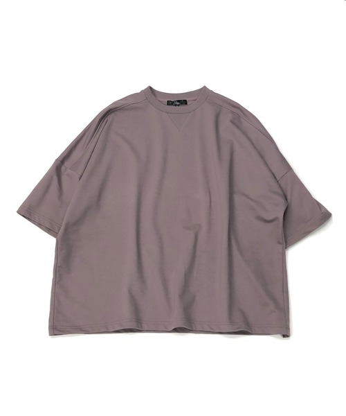 Beno（ビーノ）の「TCミニ裏毛 / ドロップショルダー ルーズ シルエット Tシャツ（Tシャツ/カットソー・メンズ・パープル/ブラック/サックスブルー/ホワイト/ピンク/ベージュ・FREE）」の21枚目の写真