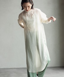 CFT.Sheer slit long SH (シアースリットロングシャツ)