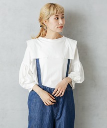 PUAL CE CIN | 【Du noir】セーラーカラーTシャツ(Tシャツ/カットソー)