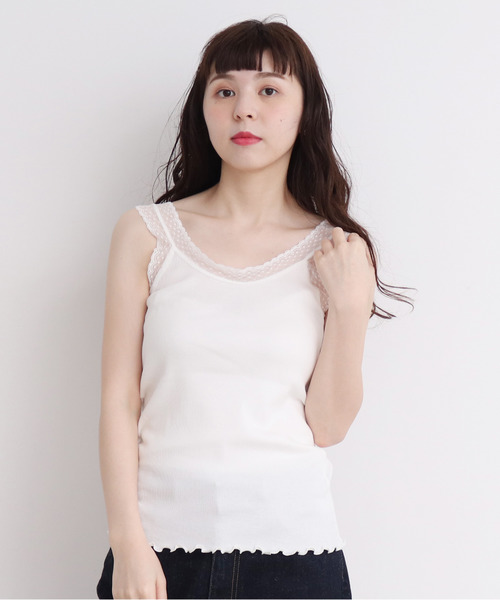 ペルーコットンテレコ レースキャミ キャミソール Dot Stripes Child Woman ドットアンドストライプス チャイルドウーマン のファッション通販 Zozotown