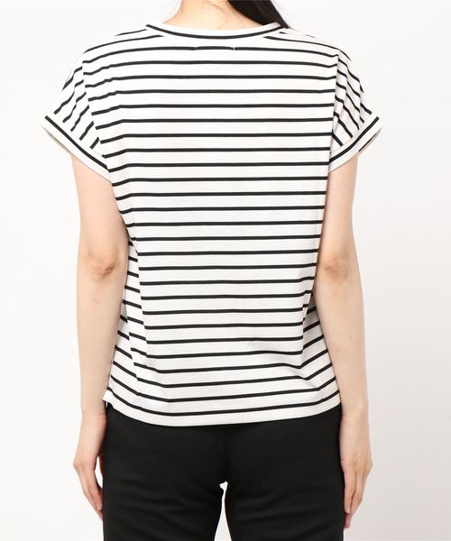 Cheek(チーク)の「フレンチTシャツ(Tシャツ/カットソー・レディース・キナリ/モスグリーン/ダークブルー/ピンク/その他/その他1・MEDIUM)」の8枚目の写真