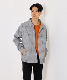 AZUL by moussy | GLENCHECK COACH JACKET/グレンチェックコーチジャケット(テーラードジャケット)