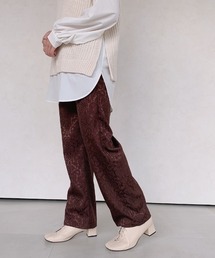 VANNIE U | VANNIE U ツヤっぽジャガードパンツ(その他パンツ)