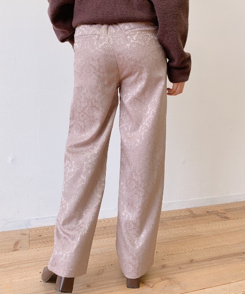 VANNIE U（ヴァニーユー）の「ツヤっぽジャガードパンツ（その他パンツ・レディース・ブルー/ブラウン/ベージュ・FREE/SMALL）」の17枚目の写真