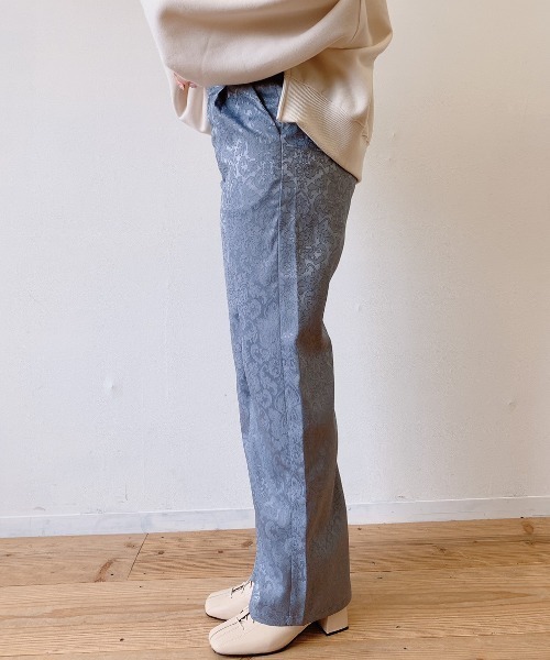 VANNIE U（ヴァニーユー）の「ツヤっぽジャガードパンツ（その他パンツ・レディース・ブルー/ブラウン/ベージュ・FREE/SMALL）」の19枚目の写真