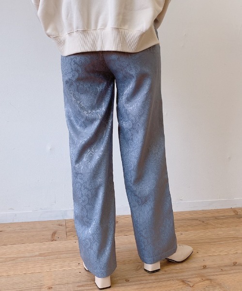 VANNIE U（ヴァニーユー）の「ツヤっぽジャガードパンツ（その他パンツ・レディース・ブルー/ブラウン/ベージュ・FREE/SMALL）」の20枚目の写真