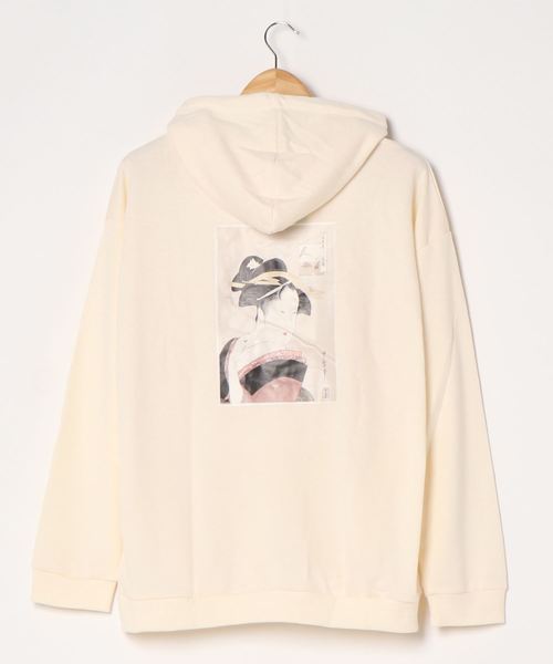 STYLEBLOCK（スタイルブロック）の「裏毛アートプリントビッグシルエットプルオーバー（パーカー・メンズ・ブラック系その他/ベージュ系その他/ホワイト系その他2/ベージュ/ホワイト/ブラック/ブラウン/ブラック系その他2/ホワイト系その他・M/LL/L）」の11枚目の写真