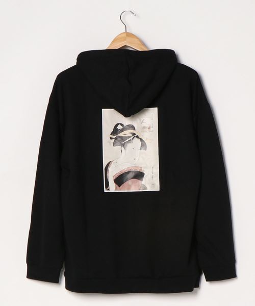 STYLEBLOCK（スタイルブロック）の「裏毛アートプリントビッグシルエットプルオーバー（パーカー・メンズ・ブラック系その他/ベージュ系その他/ホワイト系その他2/ベージュ/ホワイト/ブラック/ブラウン/ブラック系その他2/ホワイト系その他・M/LL/L）」の12枚目の写真