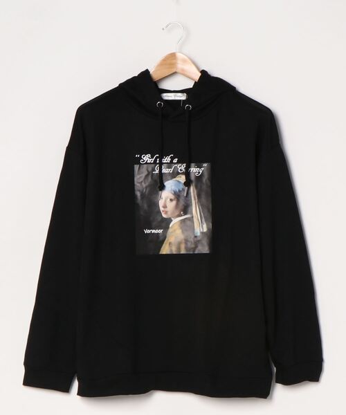 STYLEBLOCK（スタイルブロック）の「裏毛アートプリントビッグシルエットプルオーバー（パーカー・メンズ・ブラック系その他/ベージュ系その他/ホワイト系その他2/ベージュ/ホワイト/ブラック/ブラウン/ブラック系その他2/ホワイト系その他・M/LL/L）」の22枚目の写真