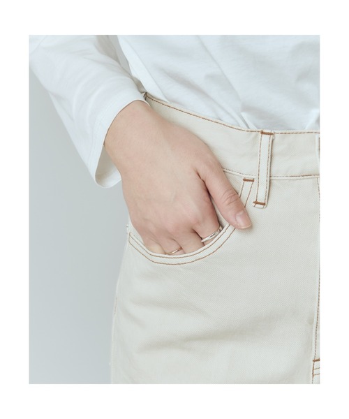 SHENERY（シーナリー）の「センタープレスデニムパンツ（BEG）（デニムパンツ・レディース・ベージュ・36/38）」の11枚目の写真