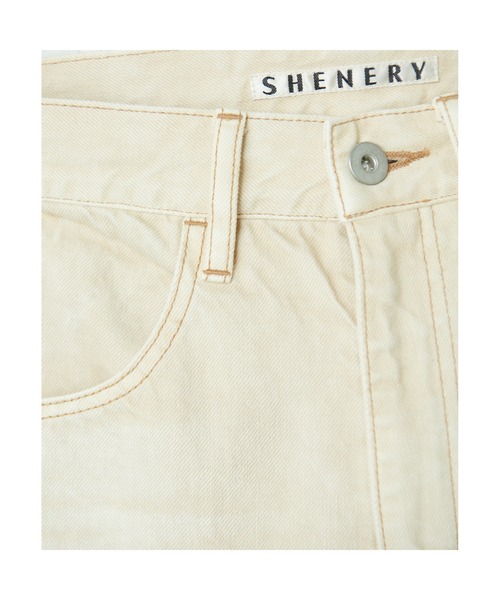 SHENERY（シーナリー）の「センタープレスデニムパンツ（BEG）（デニムパンツ・レディース・ベージュ・36/38）」の5枚目の写真