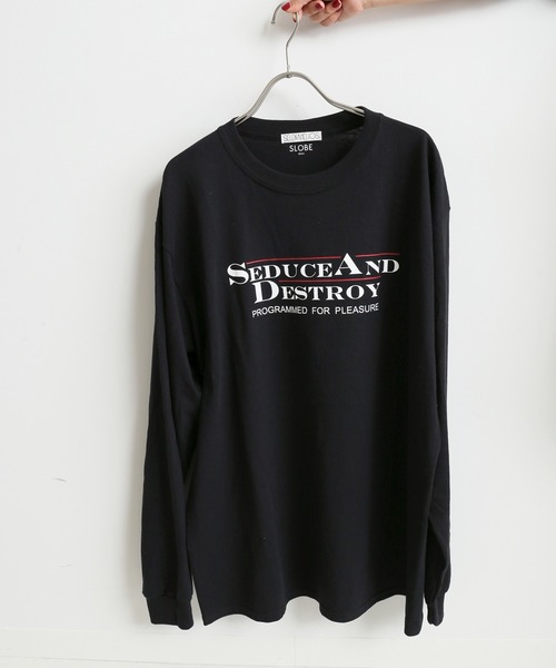 セール】【 SELENAHELIOS×SLOBE 】ロゴ TEE【手洗い可能】◇（T