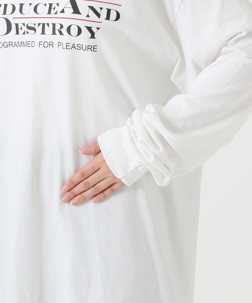 SLOBE IENA（スローブイエナ）の「【 SELENAHELIOS×SLOBE 】ロゴ TEE【手洗い可能】◆（Tシャツ/カットソー・レディース・ホワイト/ブラック・FREE）」の5枚目の写真