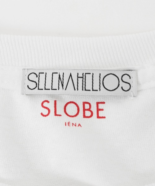 SLOBE IENA（スローブイエナ）の「【 SELENAHELIOS×SLOBE 】ロゴ TEE【手洗い可能】◆（Tシャツ/カットソー・レディース・ホワイト/ブラック・FREE）」の14枚目の写真
