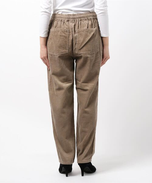 KANGOL(カンゴール)の「【KANGOL/カンゴール】コーデュロイ イージーパンツ ワイドパンツ テーパードシルエット(その他パンツ・レディース・ベージュ/ブラウン・MEDIUM/LARGE)」の4枚目の写真