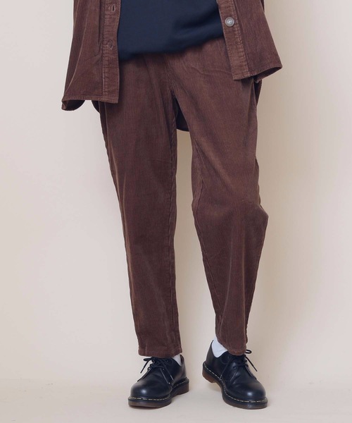 KANGOL(カンゴール)の「【KANGOL/カンゴール】コーデュロイ イージーパンツ ワイドパンツ テーパードシルエット(その他パンツ・レディース・ベージュ/ブラウン・MEDIUM/LARGE)」の7枚目の写真