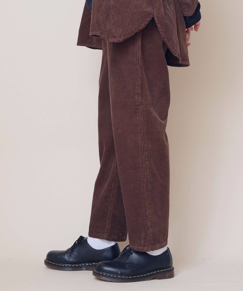 KANGOL(カンゴール)の「【KANGOL/カンゴール】コーデュロイ イージーパンツ ワイドパンツ テーパードシルエット(その他パンツ・レディース・ベージュ/ブラウン・MEDIUM/LARGE)」の8枚目の写真