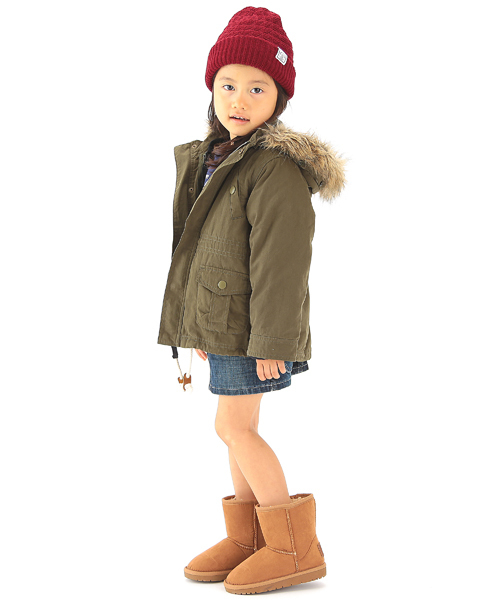 B:MING by BEAMS（ビーミングバイビームス）の「□ビーミング by ビームス / KIDSフェイクムートンブーツ（ブーツ・キッズ・ブラウン系その他/ネイビー・21/15 /22/17/20/19/16/18）」の6枚目の写真