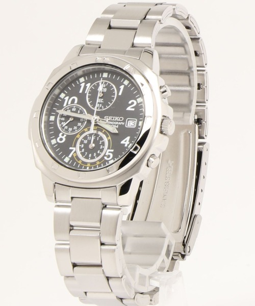 SEIKO（セイコー）の「SEIKO セイコー/ 5気圧防水 日本製クォーツ クロノグラフ メタルベルト ラウンドフェイス アナログ腕時計 /// SNDシリーズ（アナログ腕時計・メンズ・ダークグリーン/レッド/シルバー/イエロー/シルバー×ブラック/シルバー×ブルー/ブラック×シルバー・FREE）」の11枚目の写真