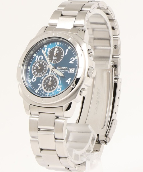 SEIKO（セイコー）の「SEIKO セイコー/ 5気圧防水 日本製クォーツ クロノグラフ メタルベルト ラウンドフェイス アナログ腕時計 /// SNDシリーズ（アナログ腕時計・メンズ・ダークグリーン/レッド/シルバー/イエロー/シルバー×ブラック/シルバー×ブルー/ブラック×シルバー・FREE）」の12枚目の写真