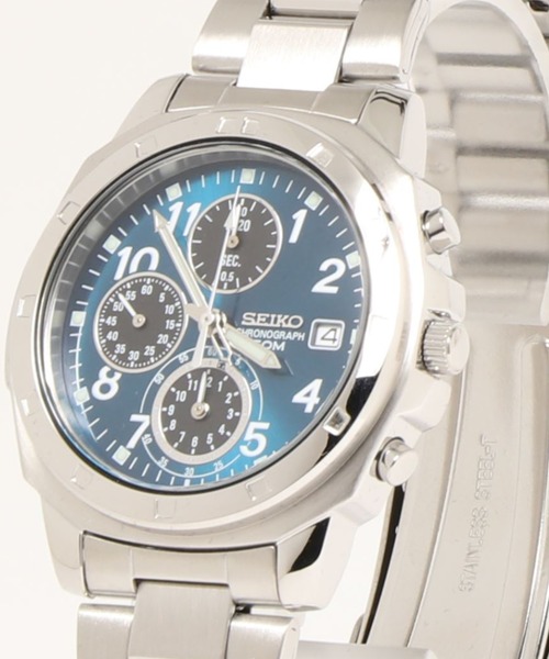 SEIKO(セイコー)の「SEIKO セイコー/ 5気圧防水 日本製クォーツ クロノグラフ メタルベルト ラウンドフェイス アナログ腕時計 //// SNDシリーズ(アナログ腕時計・メンズ・ダークグリーン/レッド/シルバー/イエロー/シルバー×ブラック/シルバー×ブルー/ブラック×シルバー・FREE)」の13枚目の写真