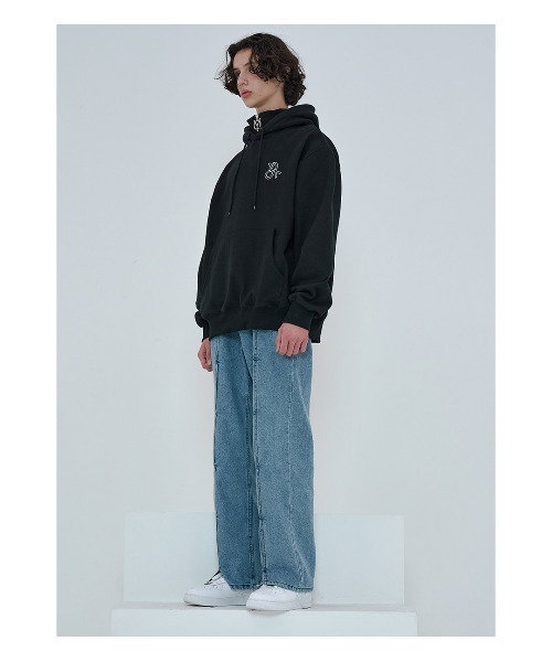 OY】ZIPPER POLA HOODIE-BLACK パーカー【完売品】 【公式通販】