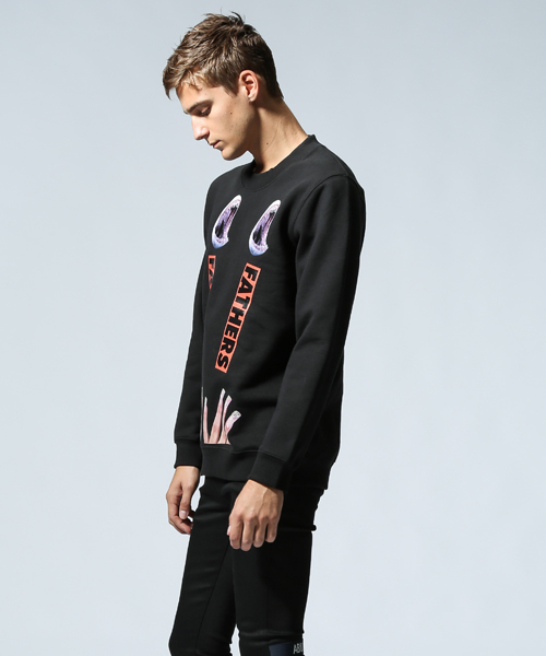 RAF SIMONS（ラフシモンズ）の「Regular fit sweater with NAILS（スウェット・メンズ・ブラック・LARGE/MEDIUM/SMALL）」の4枚目の写真