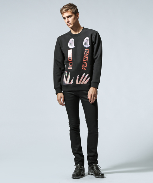 RAF SIMONS（ラフシモンズ）の「Regular fit sweater with NAILS（スウェット・メンズ・ブラック・LARGE/MEDIUM/SMALL）」の6枚目の写真