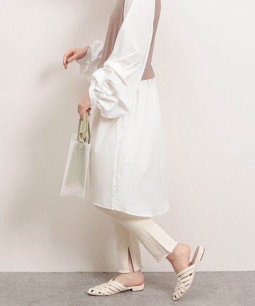 natural couture（ナチュラルクチュール）の「360度ストレッチスキニー（デニムパンツ・レディース・インディゴブルー/ブルー/アイボリー・SMALL/MEDIUM）」の18枚目の写真