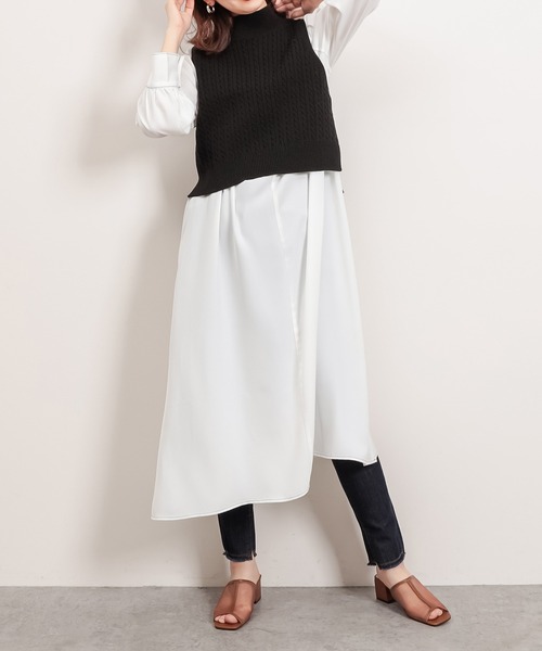 natural couture（ナチュラルクチュール）の「360度ストレッチスキニー（デニムパンツ・レディース・インディゴブルー/ブルー/アイボリー・SMALL/MEDIUM）」の6枚目の写真