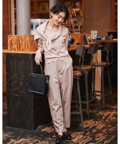 DRESKIP（ドレスキップ）の「◆ハトメスクエアト－ト（トートバッグ・レディース・ブラック/アイボリー/ブラック系・00）」の6枚目の写真