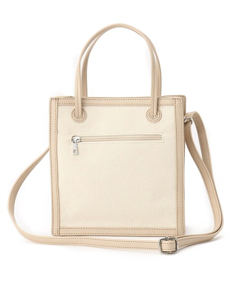 DRESKIP（ドレスキップ）の「◆ハトメスクエアト－ト（トートバッグ・レディース・ブラック/アイボリー/ブラック系・00）」の8枚目の写真