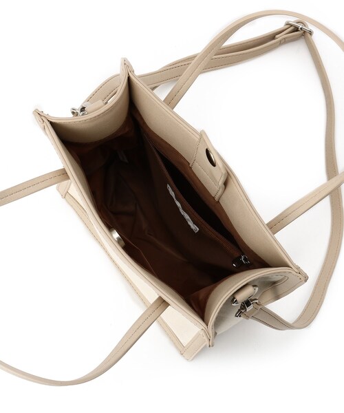 DRESKIP（ドレスキップ）の「◆ハトメスクエアト－ト（トートバッグ・レディース・ブラック/アイボリー/ブラック系・00）」の5枚目の写真