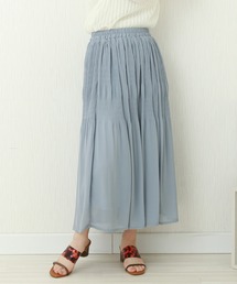 シフォンジョーゼット マジョリカプリーツスカート