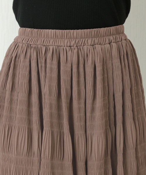 libelle more（リベル モア）の「シフォンジョーゼット　マジョリカプリーツスカート（スカート・レディース・ブルー/ブラック/ピンク/モカ/グレイッシュベージュ・L/M）」の11枚目の写真