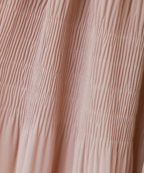 libelle more（リベル モア）の「シフォンジョーゼット　マジョリカプリーツスカート（スカート・レディース・ブルー/ブラック/ピンク/モカ/グレイッシュベージュ・L/M）」の9枚目の写真