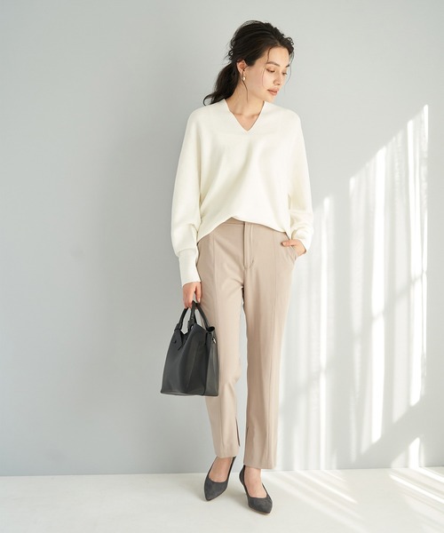 ROPE' PICNIC(ロペピクニック)の「【emur】スリットテーパードパンツ(その他パンツ・レディース・ベージュ系その他/サックスブルー/グレー・40/38)」の20枚目の写真