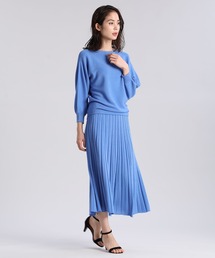 INED | ホールガーメント(R)ニットプリーツスカート《Cuoo》(スカート)