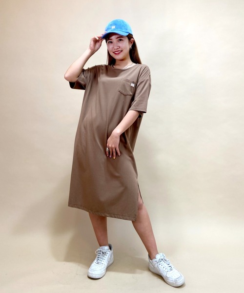 BILLABONG（ビラボン）の「BILLABONG/ビラボン　水陸両用無地Tシャツワンピース  BB013-855（ワンピース・レディース・ブルー/ブラック/ブラウン・M/L）」の3枚目の写真