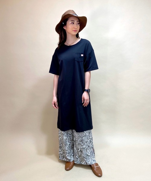 BILLABONG（ビラボン）の「BILLABONG/ビラボン　水陸両用無地Tシャツワンピース  BB013-855（ワンピース・レディース・ブルー/ブラック/ブラウン・M/L）」の2枚目の写真