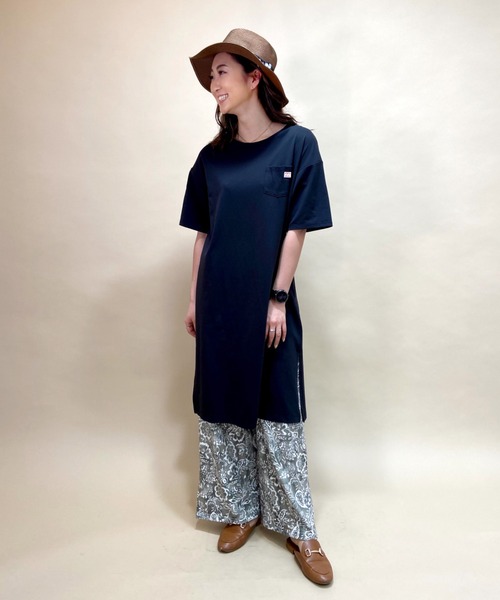 BILLABONG（ビラボン）の「BILLABONG/ビラボン　水陸両用無地Tシャツワンピース  BB013-855（ワンピース・レディース・ブルー/ブラック/ブラウン・M/L）」の13枚目の写真