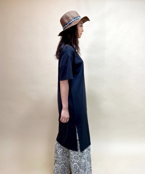 BILLABONG（ビラボン）の「BILLABONG/ビラボン　水陸両用無地Tシャツワンピース  BB013-855（ワンピース・レディース・ブルー/ブラック/ブラウン・M/L）」の9枚目の写真