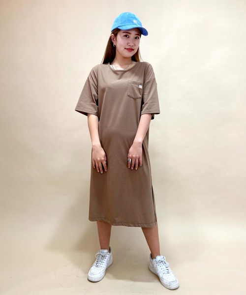 BILLABONG（ビラボン）の「BILLABONG/ビラボン　水陸両用無地Tシャツワンピース  BB013-855（ワンピース・レディース・ブルー/ブラック/ブラウン・M/L）」の14枚目の写真