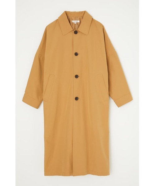 MOUSSY(マウジー)の「BACK DRAPE DOLMAN コート(ステンカラーコート)」|キャメル