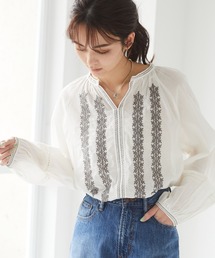 CRAFT STANDARD BOUTIQUE | ボタニカル刺繍ブラウス　＊◇(シャツ/ブラウス)