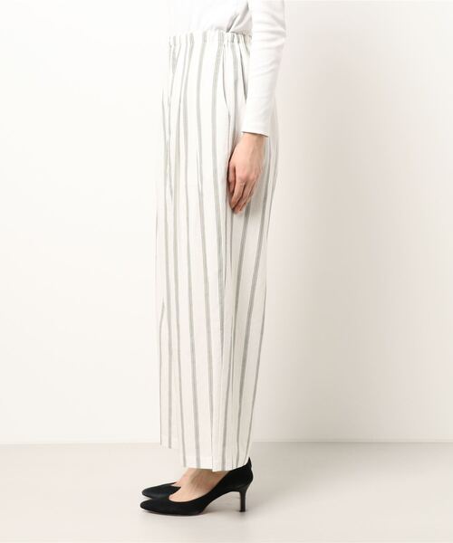 HERENCIA（ヘレンチア）の「マルチストライプ タックイージーパンツ（セットアップ可）（その他パンツ・レディース・ホワイト系その他/ベージュ系その他・MEDIUM）」の3枚目の写真