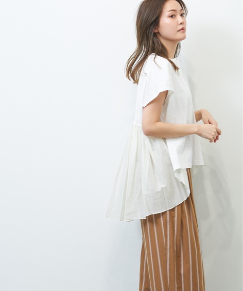 HERENCIA（ヘレンチア）の「マルチストライプ タックイージーパンツ（セットアップ可）（その他パンツ・レディース・ホワイト系その他/ベージュ系その他・MEDIUM）」の9枚目の写真