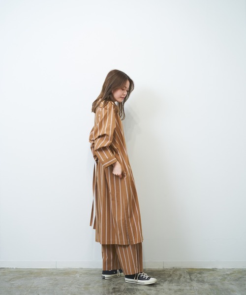 HERENCIA（ヘレンチア）の「マルチストライプ タックイージーパンツ（セットアップ可）（その他パンツ・レディース・ホワイト系その他/ベージュ系その他・MEDIUM）」の17枚目の写真