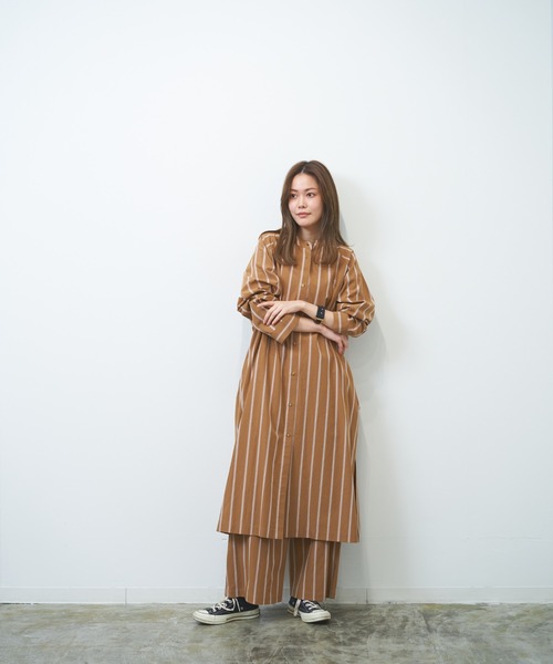 HERENCIA（ヘレンチア）の「マルチストライプ タックイージーパンツ（セットアップ可）（その他パンツ・レディース・ホワイト系その他/ベージュ系その他・MEDIUM）」の11枚目の写真